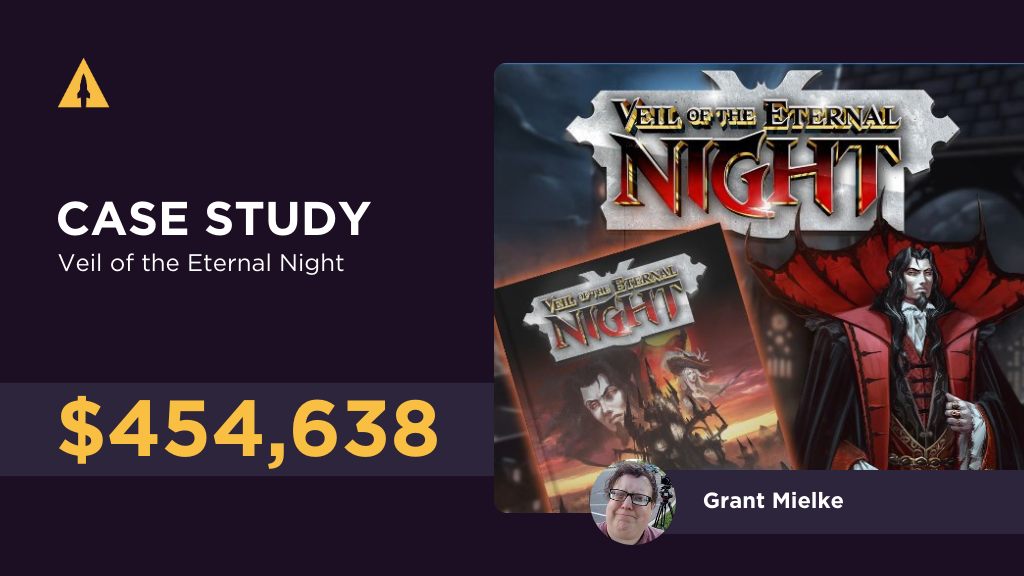 How Grant launched a $454,638 TTRPG on Kickstarter (Veil of the Eternal Night Case Study)